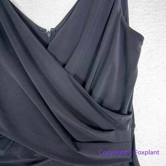 New! White House Black Market Shirred Shoulder Matte Jersey Jumpsuit, size XS‎ - Picture 7 of 14